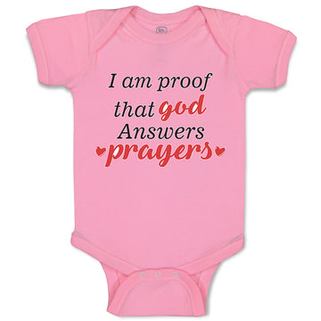 Baby Clothes I Am Proof That God Answers Prayers Jewish Baby Bodysuits Cotton