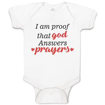 Baby Clothes I Am Proof That God Answers Prayers Jewish Baby Bodysuits Cotton