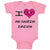 Baby Clothes Pink Heart Black Text Love Nerdy Daddy Dad Father's Day Cotton