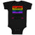 Baby Clothes I Love My Lesbian Aunt with Gay Flag Lgbtq B Baby Bodysuits Cotton
