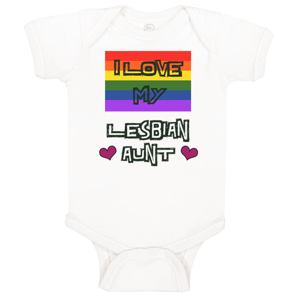 I Love My Lesbian Aunt with Gay Flag Lgbtq B