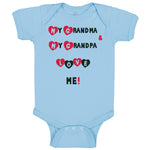 Baby Clothes My Grandma and My Grandpa Love Me! Grandparents Baby Bodysuits