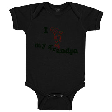 Baby Clothes Love Grandpa Cute Boy Heart Balloon Grandpa Grandfather Cotton