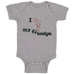 Baby Clothes Love Grandpa Cute Boy Heart Balloon Grandpa Grandfather Cotton