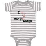 Baby Clothes Love Grandpa Cute Boy Heart Balloon Grandpa Grandfather Cotton