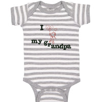 Baby Clothes Love Grandpa Cute Boy Heart Balloon Grandpa Grandfather Cotton