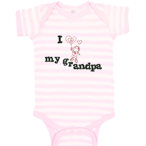 Baby Clothes Love Grandpa Cute Boy Heart Balloon Grandpa Grandfather Cotton