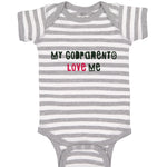 Baby Clothes My Godparents Love Me B Baby Bodysuits Boy & Girl Cotton
