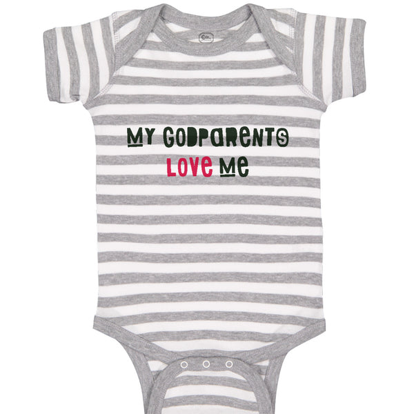 Baby Clothes My Godparents Love Me B Baby Bodysuits Boy & Girl Cotton