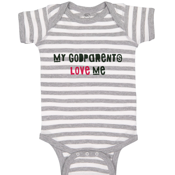 Baby Clothes My Godparents Love Me B Baby Bodysuits Boy & Girl Cotton