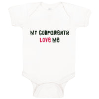 Baby Clothes My Godparents Love Me B Baby Bodysuits Boy & Girl Cotton