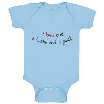 Baby Clothes Black and Red I Love You Pushel and Beck Baby Bodysuits Cotton