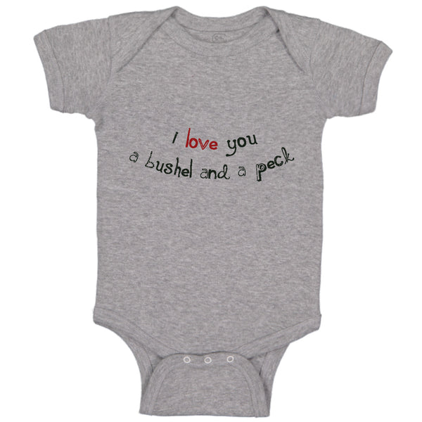 Baby Clothes Black and Red I Love You Pushel and Beck Baby Bodysuits Cotton