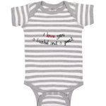 Baby Clothes Black and Red I Love You Pushel and Beck Baby Bodysuits Cotton