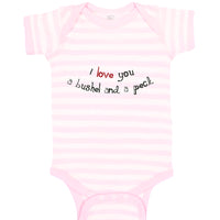 Baby Clothes Black and Red I Love You Pushel and Beck Baby Bodysuits Cotton