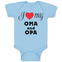 Baby Clothes I Love My Oma & Opa German Grandparents Grandparents Baby Bodysuits