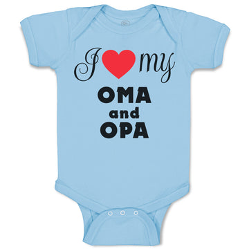 Baby Clothes I Love My Oma & Opa German Grandparents Grandparents Baby Bodysuits