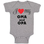 Baby Clothes I Love My Oma & Opa German Grandparents Grandparents Baby Bodysuits