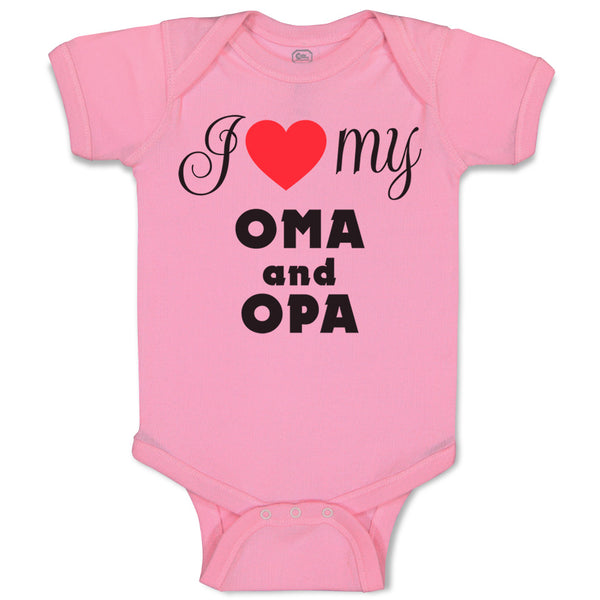 Baby Clothes I Love My Oma & Opa German Grandparents Grandparents Baby Bodysuits
