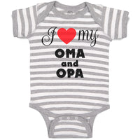 Baby Clothes I Love My Oma & Opa German Grandparents Grandparents Baby Bodysuits