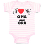 Baby Clothes I Love My Oma & Opa German Grandparents Grandparents Baby Bodysuits