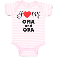 Baby Clothes I Love My Oma & Opa German Grandparents Grandparents Baby Bodysuits