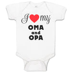 Baby Clothes I Love My Oma & Opa German Grandparents Grandparents Baby Bodysuits