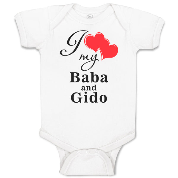 Baby Clothes Love Baba & Gido Ukrainian Grandparents Grandparents Baby Bodysuits