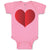 Baby Clothes Pride Shirt Rainbow Heart Valentines Love Baby Bodysuits Cotton