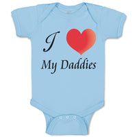 Baby Clothes Pride Love Daddies Rainbow Heart Gay Lgbtq Father's Day Cotton