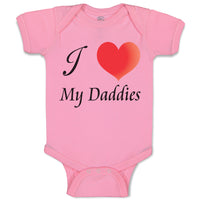 Baby Clothes Pride Love Daddies Rainbow Heart Gay Lgbtq Father's Day Cotton