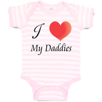 Baby Clothes Pride Love Daddies Rainbow Heart Gay Lgbtq Father's Day Cotton