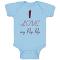 Baby Clothes I Love My Pop Pop Grandparents Baby Bodysuits Boy & Girl Cotton