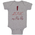 Baby Clothes I Love My Pop Pop Grandparents Baby Bodysuits Boy & Girl Cotton