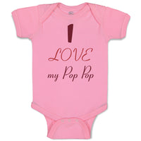 Baby Clothes I Love My Pop Pop Grandparents Baby Bodysuits Boy & Girl Cotton