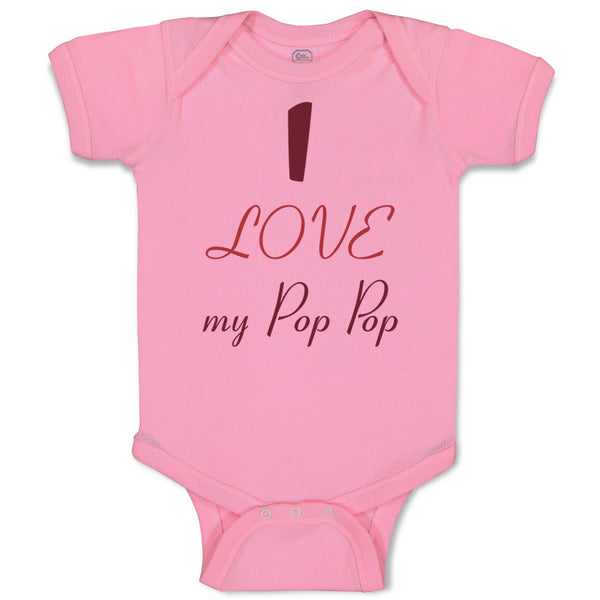 Baby Clothes I Love My Pop Pop Grandparents Baby Bodysuits Boy & Girl Cotton