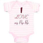 Baby Clothes I Love My Pop Pop Grandparents Baby Bodysuits Boy & Girl Cotton