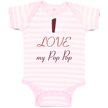 Baby Clothes I Love My Pop Pop Grandparents Baby Bodysuits Boy & Girl Cotton