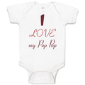 Baby Clothes I Love My Pop Pop Grandparents Baby Bodysuits Boy & Girl Cotton