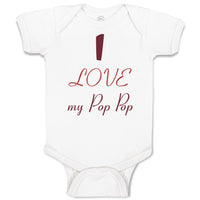 Baby Clothes I Love My Pop Pop Grandparents Baby Bodysuits Boy & Girl Cotton