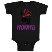 Baby Clothes I Love My Nonna Style B Grandmother Grandma Baby Bodysuits Cotton