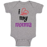 Baby Clothes I Love My Nonna Style B Grandmother Grandma Baby Bodysuits Cotton