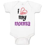 Baby Clothes I Love My Nonna Style B Grandmother Grandma Baby Bodysuits Cotton