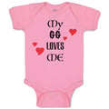 Baby Clothes My Gg Loves Me Grandma Grandmother Funny Baby Bodysuits Cotton