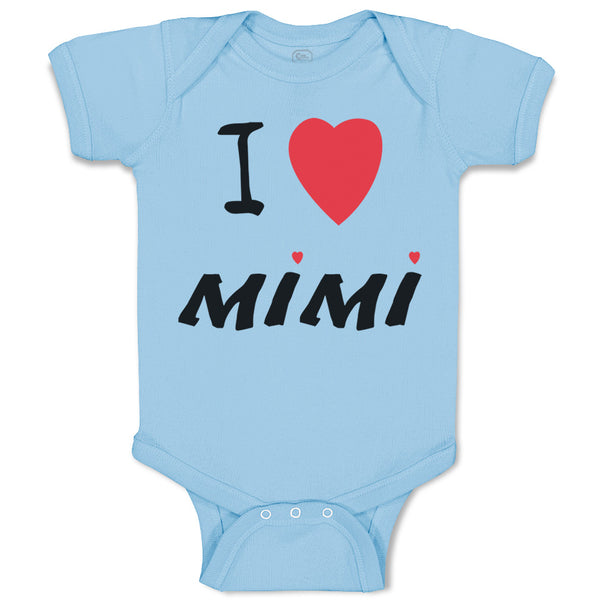 Baby Clothes I Love Mimi Grandmother Grandma Baby Bodysuits Boy & Girl Cotton