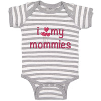 Baby Clothes I Love My Mommies Gay Lgbtq Style A Mom Mothers Day B Cotton