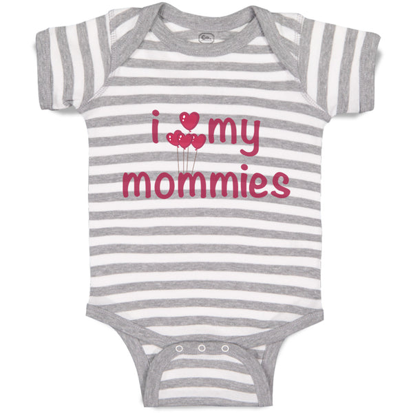 Baby Clothes I Love My Mommies Gay Lgbtq Style A Mom Mothers Day B Cotton