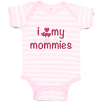 Baby Clothes I Love My Mommies Gay Lgbtq Style A Mom Mothers Day B Cotton