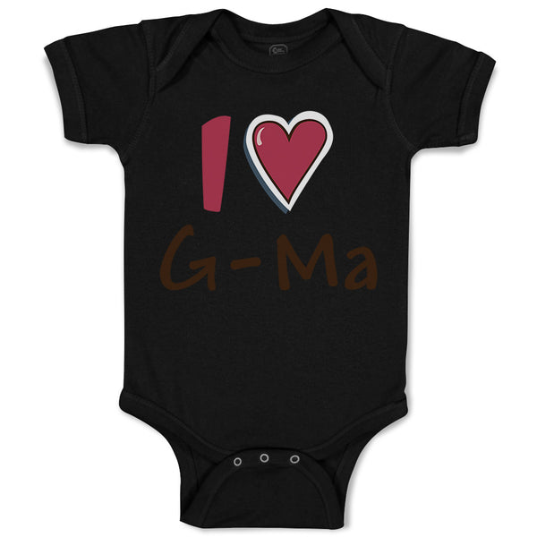 Baby Clothes I Love Grandma Grandmother Grandma Baby Bodysuits Boy & Girl Cotton