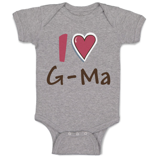 Baby Clothes I Love Grandma Grandmother Grandma Baby Bodysuits Boy & Girl Cotton